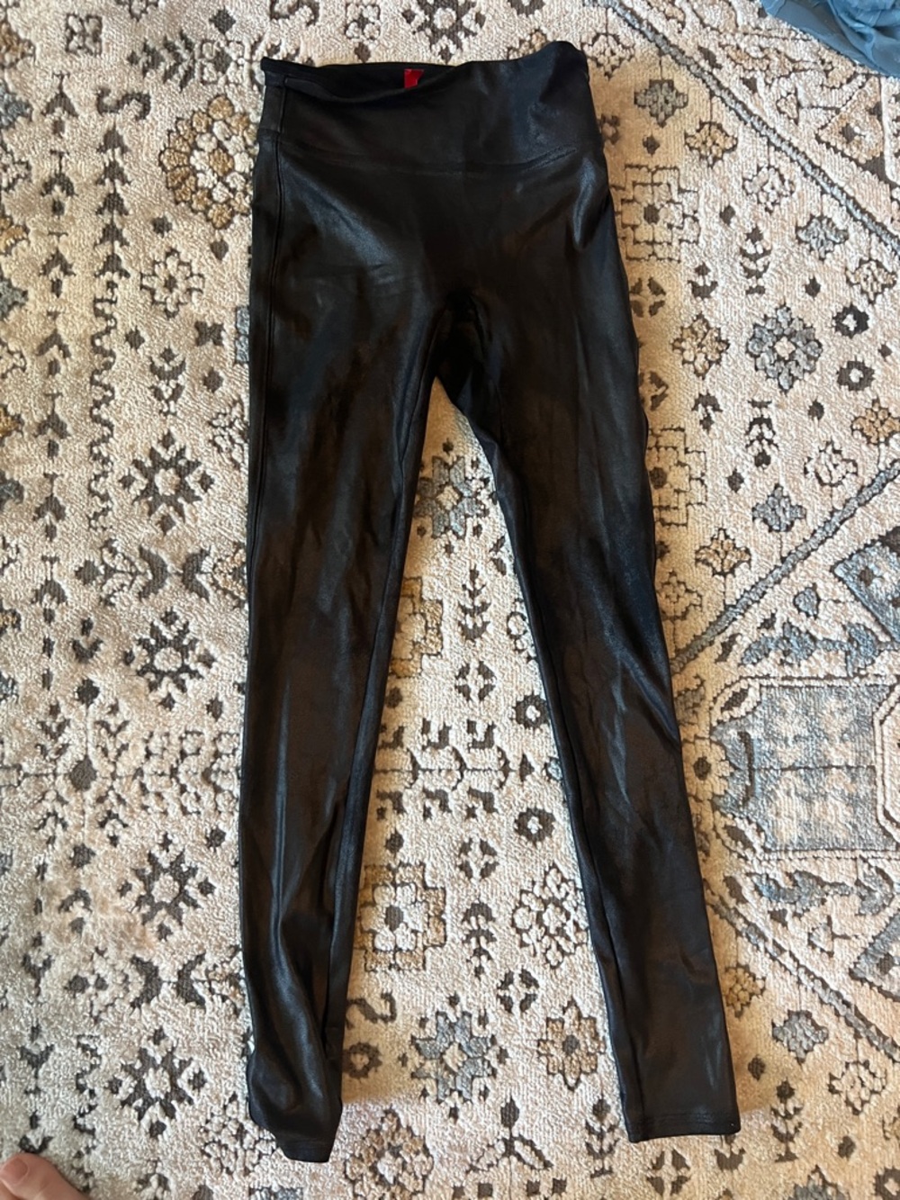 Spanx Black Faux Leather Leggings